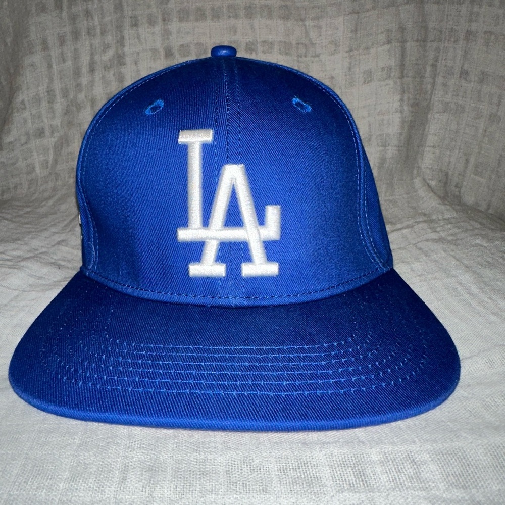 Pro Standard MLB LA Dodgers 1988 World Series Blue Snapback Hat w/ Pink Bottom